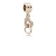Pandora ékszer Egymásba fonódó szívek rozé charm 781242CZ