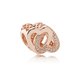 Pandora ékszer Szeretetben összefonódva rozé charm 781880CZ