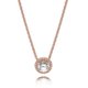 Pandora ékszer Klasszikus elegancia rozé nyaklánc 386240CZ-45