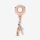 Pandora ékszer I love You függő rozé charm 786596CZR