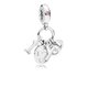 Pandora ékszer I love You függő ezüst charm 796596FPC