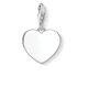 Thomas Sabo Pávé szív ezüst charm 1570-051-14