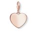 Thomas Sabo Gravírozható rozé szív charm 1633-415-40