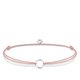 Thomas Sabo Bézs textil karkötő ezüst karikával LS068-173-19-L20
