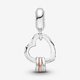 Pandora ékszer Hangsúlyos szívek függő charm 787247NLCMX