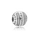 Pandora ékszer Pandora szívei logo ezüst szilikonos klip 797433CZ