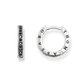 Thomas Sabo Kicsi karika fülbevaló fekete cirkóniával CR603-643-11