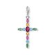 Thomas Sabo Színes köves kereszt ezüst charm Y0044-965-7