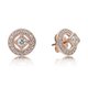 Pandora ékszer Vintage báj rozé fülbevaló 280721CZ