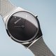 Bering Classic acél női óra szürke számlappal kristállyal 12130-002