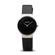 Bering Classic fekete bőr szíjas női óra 10126-402