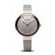 Bering Classic acél női óra rozé tokkal kristályokkal 12034-064