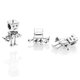 Pandora ékszer Rob robot ezüst charm 797819