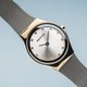 Bering Classic acél óra arany tokkal kristályokkal 12924-001