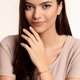 Thomas Sabo Fekete textil karkötő színes kövekkel LS079-965-7-L20
