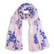 Katie Loxton Floral print rózsaszín kék sál KL143