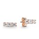 Pandora ékszer Szikrázó elegancia rozé fülbevaló 280725CZ