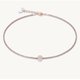 Coeur de Lion Rozé mesh nyaklánc swarovski medállal 0218/10-0225