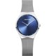 Bering Classic kék számlapos acél női óra  12131-008