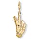 Thomas Sabo Girl power arany charm 1749-565-7