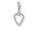 Thomas Sabo Kivágott szív ezüst charm cirkóniával 1761-051-14