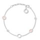 Thomas Sabo Ezüst karkötő rózsaszín kövekkel X0272-035-7-L19v