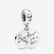 Pandora ékszer Örökké nővérek függő ezüst charm 798012FPC