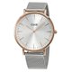 Cluse La Bohéme ezüst mesh szíjas óra rozé tokkal CW0101201006