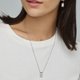 Cluse Force tropicale twisted chain ezüst nyaklánc CLJ22014