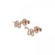 Cluse Force tropicale twisted chain rozé fülbevaló CLJ50020