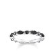 Thomas Sabo Ezüst gyűrű fekete kövekkel 