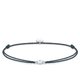 Thomas Sabo Szürke textil karkötő fehér kővel LS0106-401-5-L20
