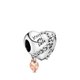Pandora ékszer Láncolt szív ezüst charm 788344
