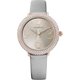 Swarovski Crystal Frost rozé szürke bőr óra 5484067