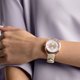 Swarovski Crystalline Glam rozé szürke bőr szíjas óra 5452455