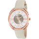 Swarovski Crystalline Glam rozé szürke bőr szíjas óra 5452455
