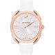 Swarovski Crystalline Glam rozé fehér bőr szíjas óra 5452459