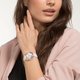 Swarovski Duo Watch rozé fehér bőr szíjas óra 5484385