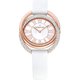 Swarovski Duo Watch rozé fehér bőr szíjas óra 5484385