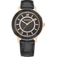 Swarovski Octea Lux rozé fekete bőr szíjas óra 5414410