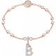 Swarovski B betű rozé charm 5437624