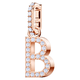 Swarovski B betű rozé charm 5437624