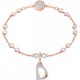 Swarovski D betű rozé charm 5437620