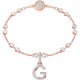 Swarovski G betű rozé charm 5437614