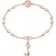 Swarovski J betű rozé charm 5437609