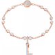 Swarovski L betű rozé charm 5437618