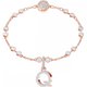 Swarovski Q betű rozé charm 5437628