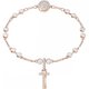 Swarovski T betű rozé charm 5437615