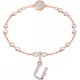 Swarovski U betű rozé charm 5437608