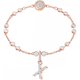 Swarovski X betű rozé charm 5440510